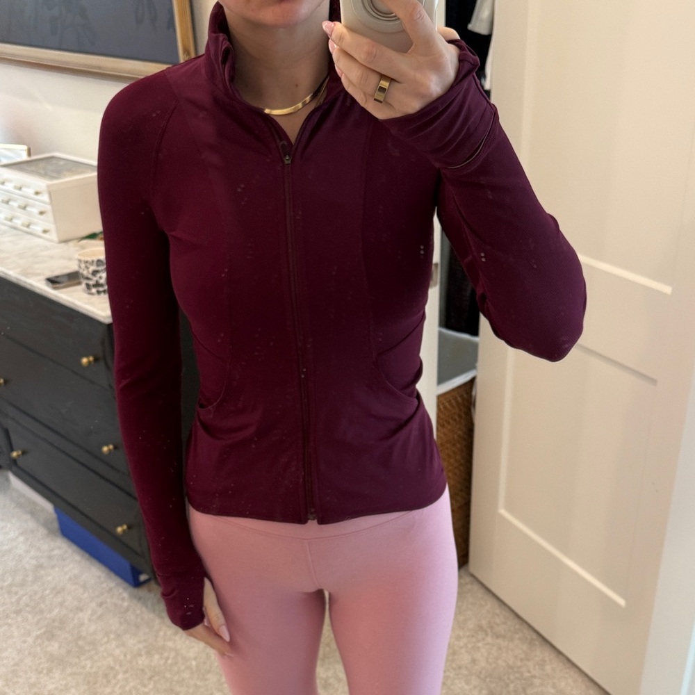 Lululemon Burgundy Zip-Up Jacket - Picture 10 of 11